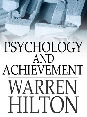 cover image of Psychology and Achievement